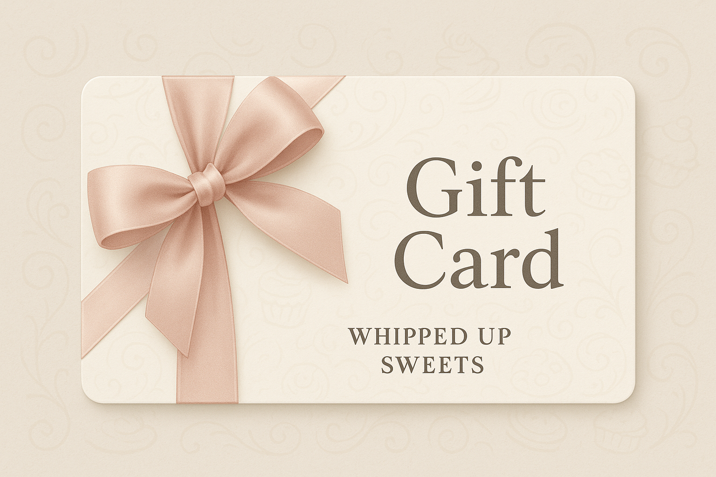 gift card with ribbon