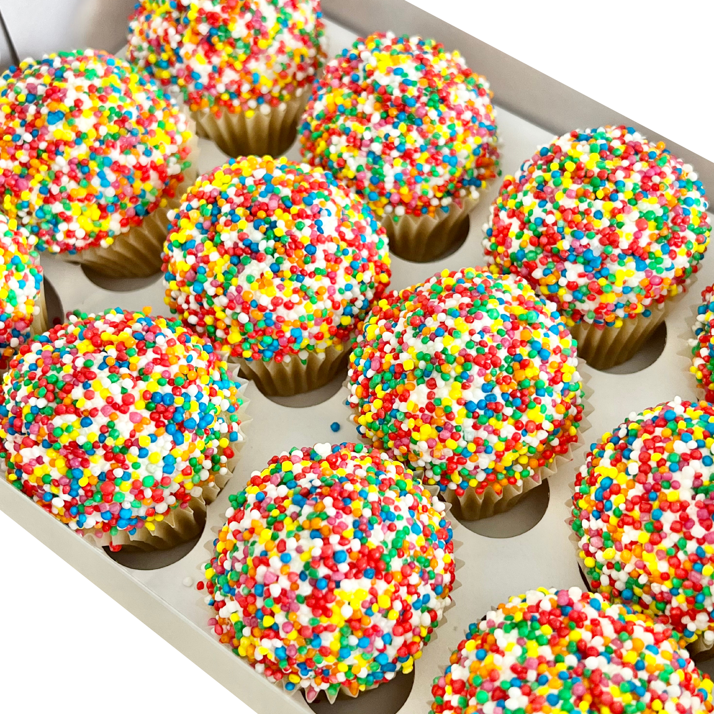 Mini Fairy Bread Cupcakes