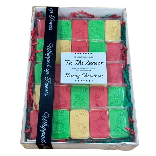 Christmas cookie advent calendar