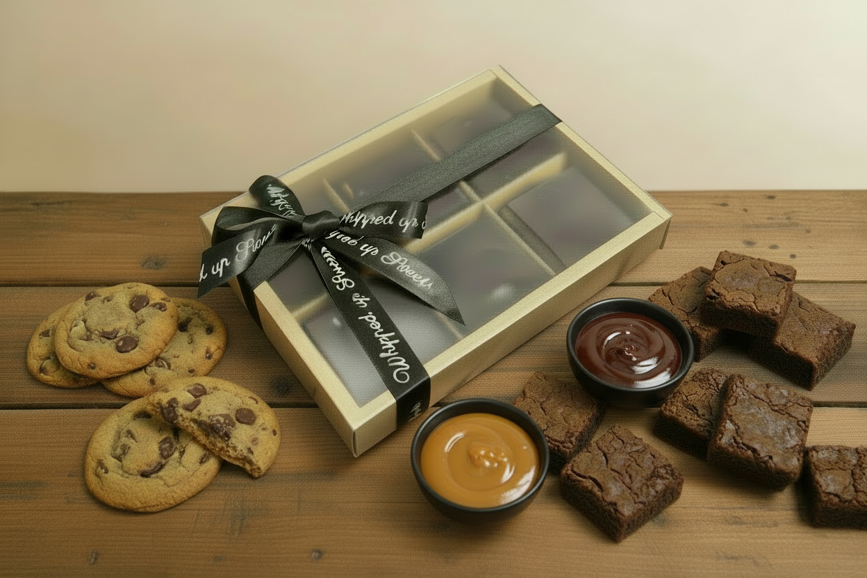 Brownie caramel slice